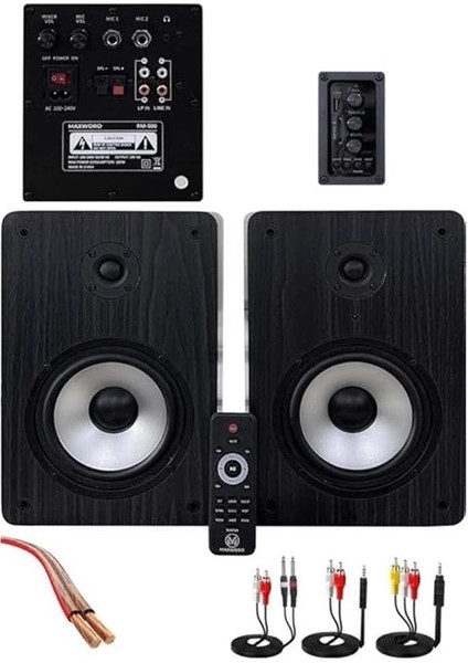 RM-500 Aktif Stüdyo Referans Monitörü 5 Inç Çift Bluetooth USB 180 Watt fiyatları