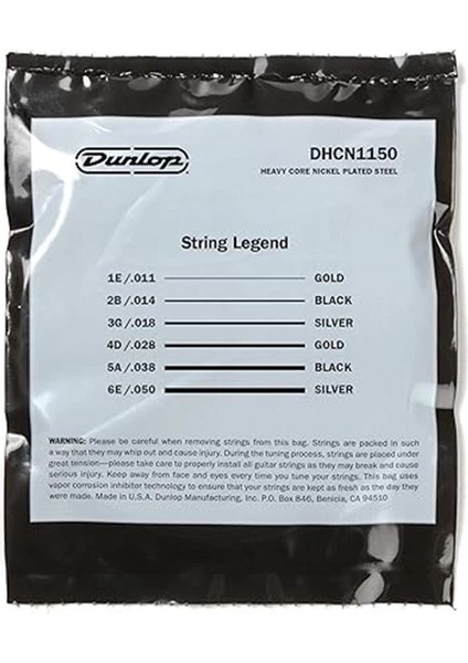DHCN1150 Heavy Core Elektro Gitar Teli (11-50)