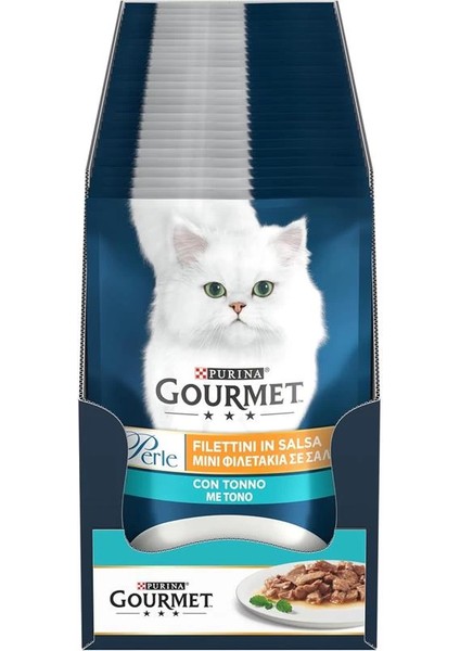 Gourmet Perle Izgara Ton Balıklı Yetişkin Kedi Konservesi Pouch 26 Adet 85 gr fiyatları