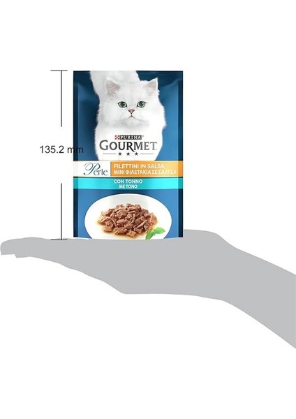 Gourmet Perle Izgara Ton Balıklı Yetişkin Kedi Konservesi Pouch 26 Adet 85 gr fırsatları