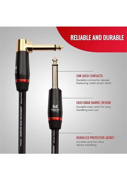 Prolink Bass® Instrument Cable - Right Angle To Straight | 6.4mt fiyatları
