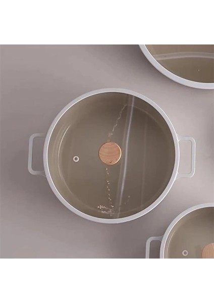 D-NEOF226L Fıka Cam Kapaklı Alumınyum Sıg Tencere 26 cm Be modelleri