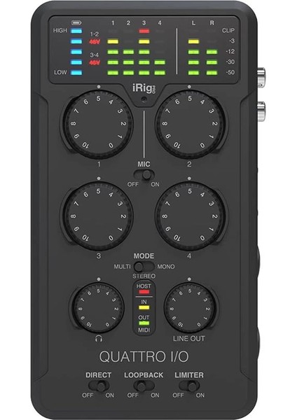 Irig Pro Quattro I/o | 4-Giriş / 2-Çış Profesyonel Portable/taşınabilir/mobil Ses