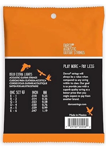 Martin D-510 Bronz, Ekstra Hafif, 010/047 fırsatları