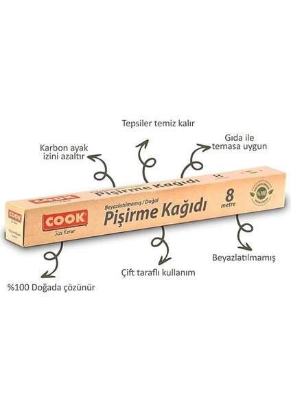 Doğal Pişirme Kağıdı 37 cm x 8 M fiyatları