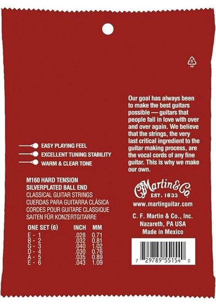 Cordes Gerilim Forte, À Boule, Gümüş Kaplama Top Ucu, M160 fiyatları