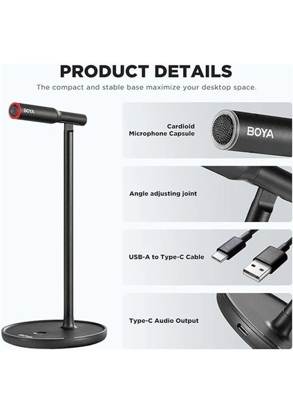 By-Cm1 Masaüstü USB Mikrofonu fiyatları