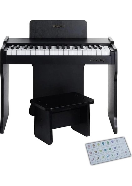 CP-360BK Ahşap Çocuk Piyanosu Pilli 37 Tuşlu Gerçek Piyano Tuşları fiyatları