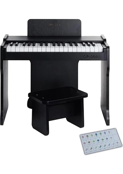 CP-360BK Ahşap Çocuk Piyanosu Pilli 37 Tuşlu Gerçek Piyano Tuşları
