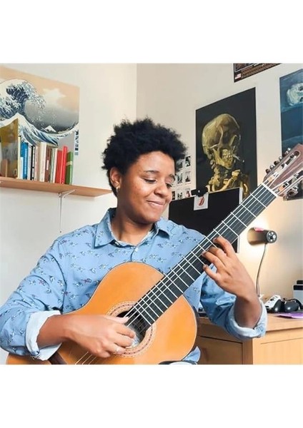 Klasik Siyah Set Gümüş Kaplama Klasik Gitar Telleri