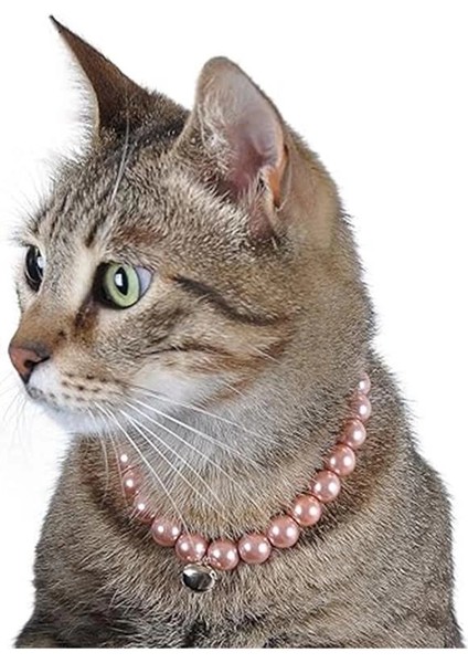 X-Perk Kedi Köpek Zilli Inci Boyun Tasması