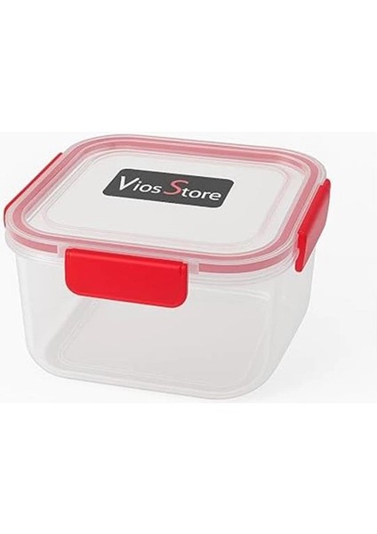 4’lü Kilitli Saklama Kabı Seti – Sızdırmaz Kapaklı, Farklı Boy ve Renklerde, Bpa Içermez