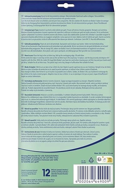 Biokat's Poli Torba Xxl – Kedi Kumunun Hijyenik Değişimi Için Kedi Tuvaletinde Sergileme Torbası - 1 fiyatları