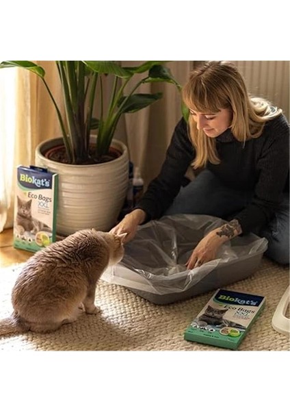 Biokat's Poli Torba Xxl – Kedi Kumunun Hijyenik Değişimi Için Kedi Tuvaletinde Sergileme Torbası - 1