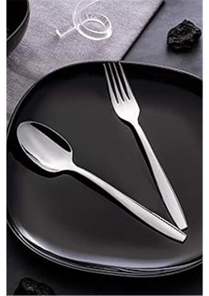 Sahra Sade 6 Kişilik 30 Parça Çatal Kaşık Takımı