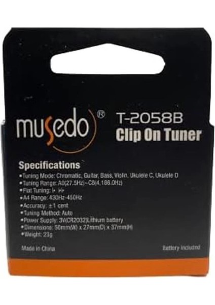 T-2058B Clip On Tuner Akort Cihazı modelleri