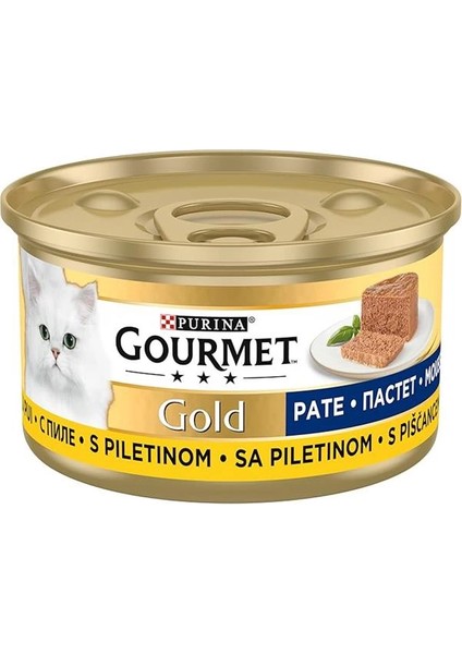 Gold Kıyılmış Tavuklu Yaş Kedi Maması, Yetişkin, 85 G