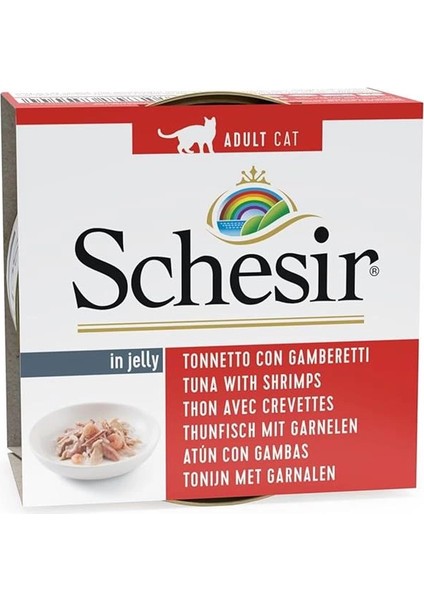 Yetişkin Kedi Konservesi 85 gr Ton Balıklı + Karidesli