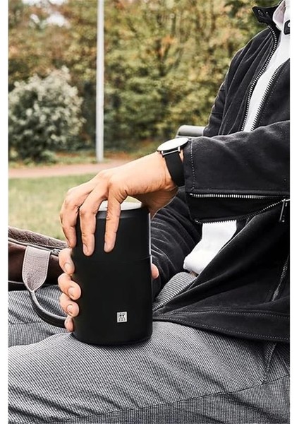 Zwilling Thermo Yemek Kavanozu, Paslanmaz Çelik, Siyah, 700 ml