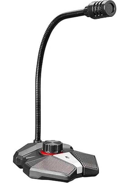 Rmx-M8 Tornado Gri USB Masaüstü LED Mikrofon