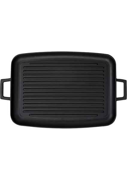 Döküm Grill Tepsi, Izgara Yüzeyli, Metal Kulplu, 31X42CM modelleri