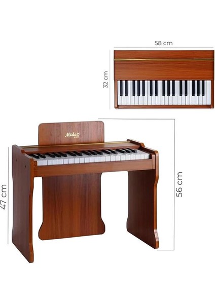 CP-360OR Ahşap Çocuk Piyanosu Pilli 37 Tuşlu Gerçek Piyano Tuşları indirimleri