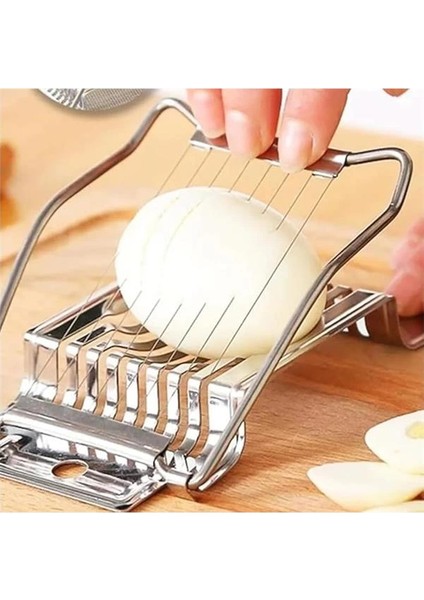Paslanmaz Çelik Yumurta Dilimleyici, Pratik Mutfak Aleti, 15X9 cm fiyatları