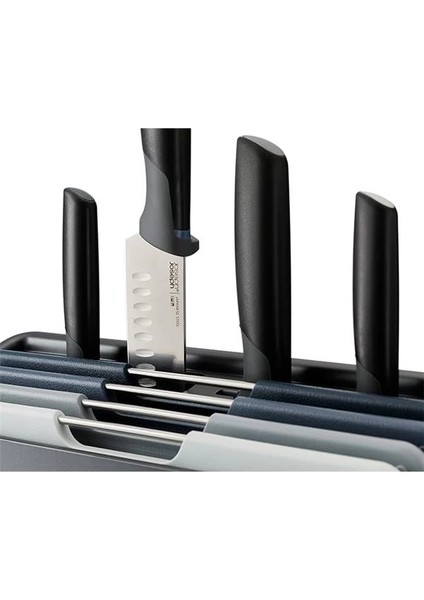 Folio Plus – 8 Parçalı Bıçak ve Kesme Tahtası Seti, Saklama Çantalı, Grafit