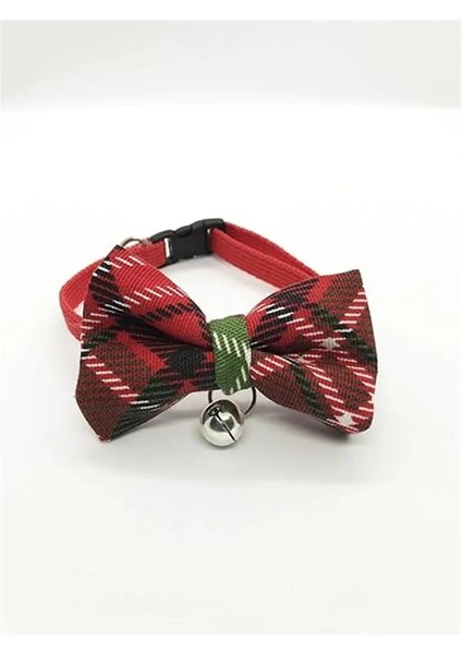 Ayarlanabilir Yeni Yıl Papyonlu Kedi Tasması (Çınçınlı) modelleri