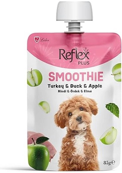 Plus Smoothie Hindi, Ördek ve Elmalı Yetişkin Köpek Sıvı Ödül Maması 85 gr fiyatları