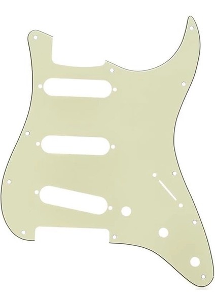Pickguard, Stratocaster® S/s/s, 11 Delikli Tutucu, Nane Yeşili, Mg/b/mg, 3 Katlı
