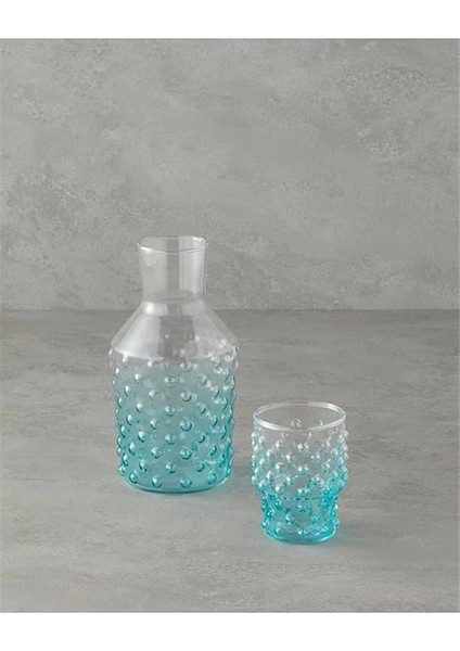 Bubbles Cam Başucu Sürahi 1150 ml Mavi fiyatları