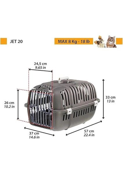 Jet 20 Gri Kedi Köpek Taşıma Çantası, Grey fiyatları