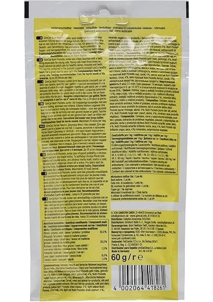 Nutripockets Kedi Ödülü Junior Mix Tablet, 60G fiyatları