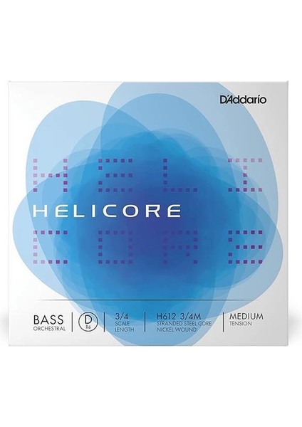 D'addario H612 3/4m Helicore D Kontrabas Teli (Re)