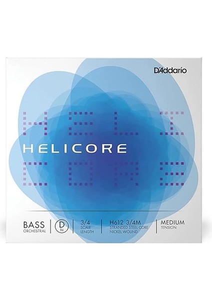 D'addario H612 3/4m Helicore D Kontrabas Teli (Re)