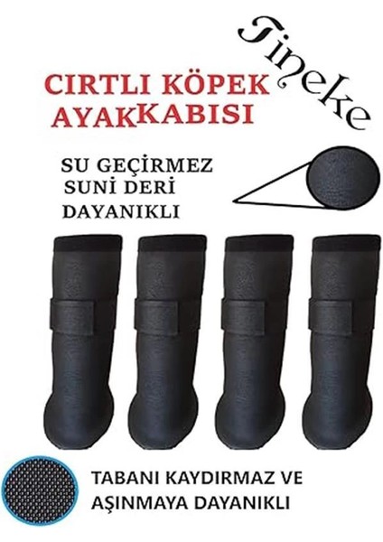 Cırtlı Köpek Ayakkabısı (Siyah, M Beden) fırsatları