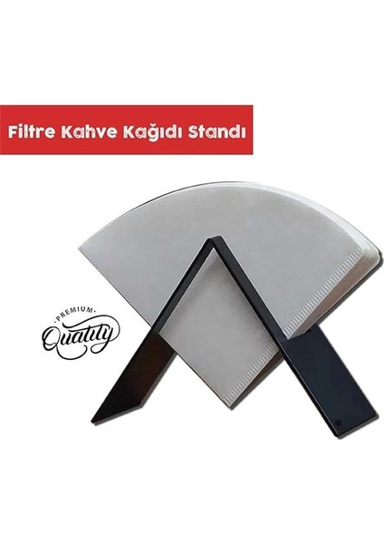 Filtre Kahve Kağıdı Tutucu Stand Aparatı Dekoratif Metal Peçetelik, Siyah fırsatları