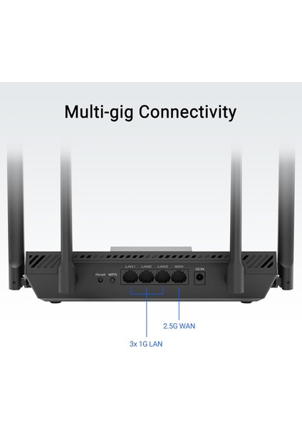 Asus RT-BE50 Wifi7 BE3600 Wifi7 Dual-Band Extendable Router Fiyatı