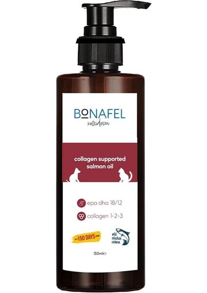 Nutriderm Kolajen Katkılı Vahşi Alaska Somon Yağı 150 ml