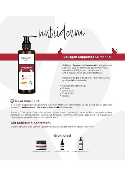 Nutriderm Kolajen Katkılı Vahşi Alaska Somon Yağı 150 ml modelleri