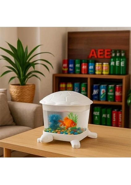 ® Mini Mika Akvaryum – 2.7 Lt Kapasiteli, Kırılmaz, Kapaklı, Dekoratif Süs Akvaryumu | Beta fırsatları