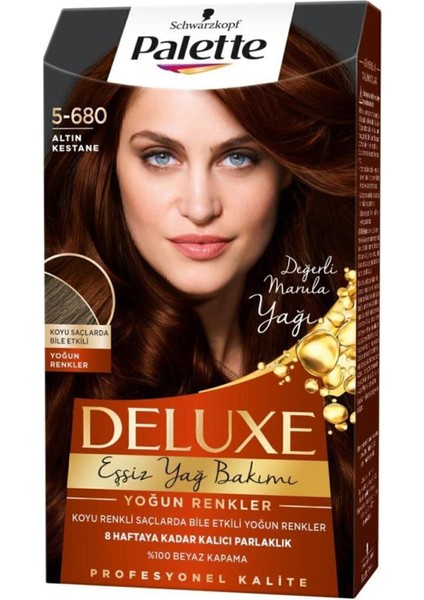 Deluxe Saç Boyası 5-680 Altın Kestane x 2 Adet fiyatları