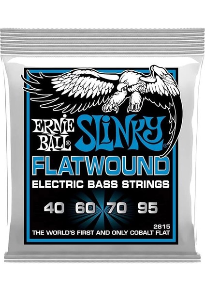 Extra Slinky Flatwound Elektrik Bas Telleri, Ölçü 40-95