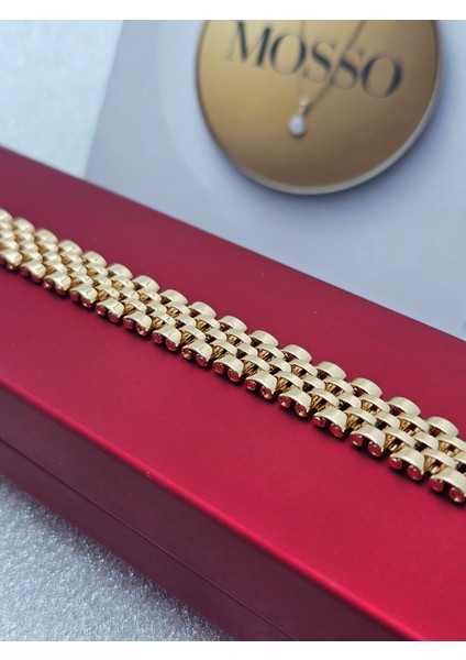 Xuping Hasır Kordon Model Çelik Bileklik Altın Renk modelleri