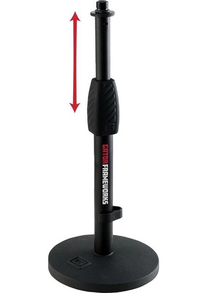, Frameworks GFW-MIC-0601 Mikrofon Standı, Çalışma Masası Için, Yuvarlak Taban ve Döner Kilit