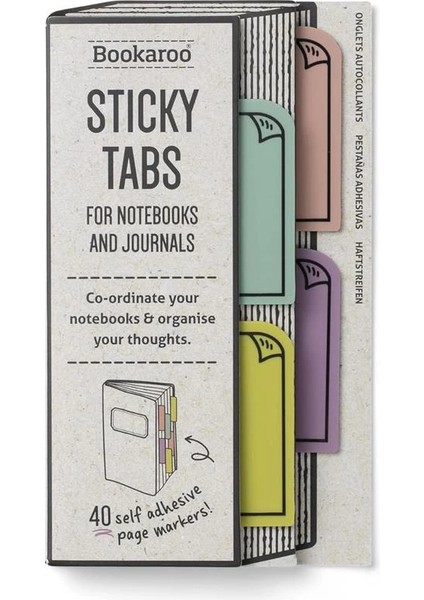 Bookaroo Kitap Ayracı ve Post It Pastel