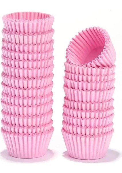 Takribi 200 Adet Mini Boy Pembe Truff Çikolata Kağıdı, Lokum Kağıdı, Muffin Kek Kalıbı 30X20 mm fiyatları