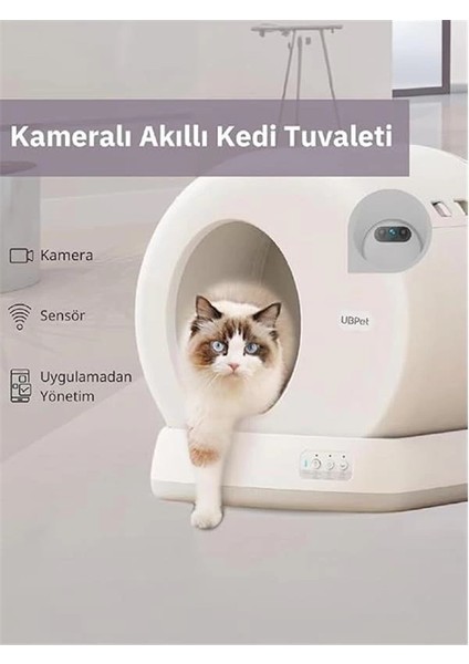 C10 Pro Kameralı Akıllı Kedi Tuvaleti – Entegre Hd Kameralı, Otomatik Temizleme, Mobil fırsatları