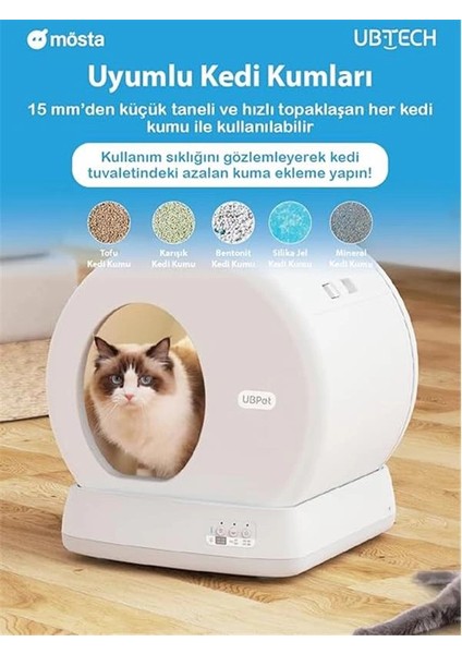 C10 Pro Kameralı Akıllı Kedi Tuvaleti – Entegre Hd Kameralı, Otomatik Temizleme, Mobil indirimleri